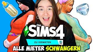 Wir testen das NEUE Pack ABER schwängern ALLE MIETER!  Die Sims 4 Zu vermieten Nesmeralda