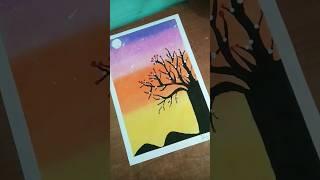 Beautiful oil pastel drawing   #let me down #song #sushma ,s sketch #shorts