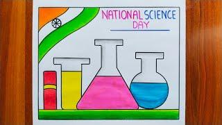 National Science Day Drawing / National Science Day Poster Drawing / Science Day Drawing / Science