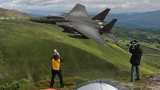 F-35s & F-15s TEARING THROUGH THE MACH LOOP - 4K