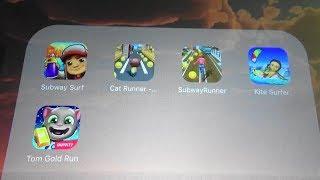 Subway Surfers Vs Cat Runner Vs Subway Princes  Runner Vs Kite Surfers Vs Tom Gold Run