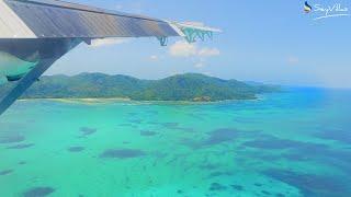 Flight from Mahé to Praslin