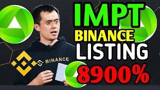 Binance will list IMPT Crypto by 2023. IMPT COIN listing on LBank and Uniswap. impt price prediction