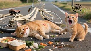 Mama Cat Collapses from Heatstroke – Her Kitten’s Touching Reaction Will Melt Your Heart ️#cat