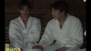 Jungkook always puts his hand on Taehyung's thighs so spontaneously