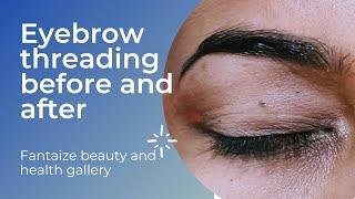 eyebrow threading // fantaize beauty and health gallery//