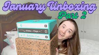 January 2025 Book Box Unboxing: Part 2 || Fairyloot YA & Owlcrate YA