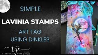 Create A Simple Yet Magical Art Tag Using Stamps, Inks & Powders. I Had A Blast Making A Mess!