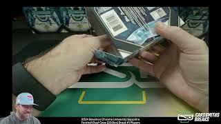 2024 Bowman Chrome University Sapphire Football Dual Case (20 Box) Break #1