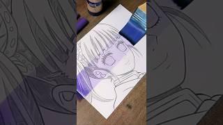 Drawing Kanao Tsuyuri  from Demon Slayer | Stained Art #kanao #demonslayer #art #shorts