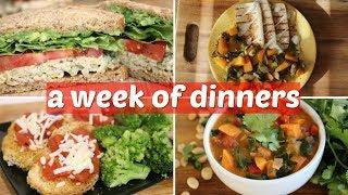 WHAT I EAT IN A WEEK // 7 EASY VEGAN DINNER IDEAS