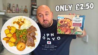 I try a MICROWAVE Roast Beef Dinner from TESCO - Meal For One - Budget - THERE WAS SOMETHING MISSING