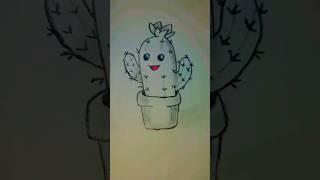 C@ctus & ○ctopus cute drawing #drawing #art #painting #youtubeshorts #viralvideo #shorts