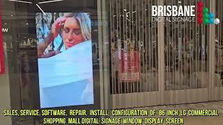 86 inch Shopping Mall Digital Window Display Screen