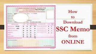 How to Download SSC Memo  from online in easy way | Exam Notes| Telangana, Andhra pradesh