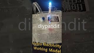 hydroelectricity generator working model - #shorts  | DIY pandit