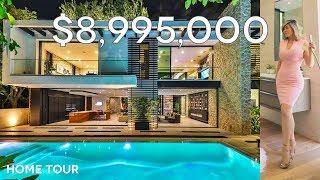 INSANE $8,995,000 TROPICAL MANSION | Hollywood Hills