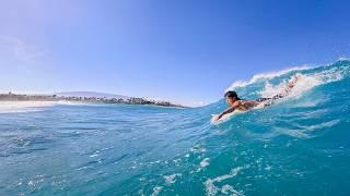 Paddling Into Crazy Offshore Slabs | Surfing With No Crowd | RAW POV