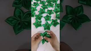 #Very_Easy #Flower$Craft Idea with Fabric  Hand Embroidery #designs #Faraz girls fashion designer