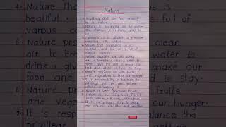 10 Lines About Nature In English||Essay On Nature In English||#shorts