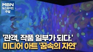 '관객, 작품 일부가 되다.' 미디어 아트 '꿈속의 자연' [MBN 뉴스와이드 주말]