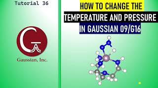 How to do DFT calculation in different temperatures and pressures using Gaussian 09W and G16