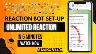 Telegram Rection || How To Get Telegram Unlimited Reaction || Channel Set-up || True12G