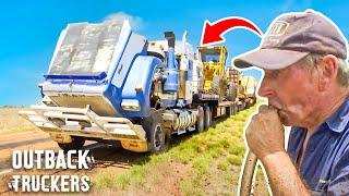 Skilled Trucker Uses Bush Mechanics To Jumpstart His Mack Truck