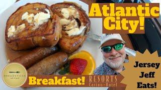  Jersey Jeff Eats | Breakfast At Resorts Breadsticks In Atlantic City. Beautiful Beach Morning!