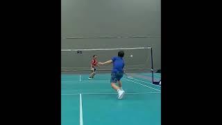 Badminton net shot - In or out?