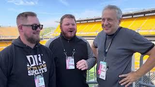 DK, Chris Halicke, Greg Macafee after Steelers' victory