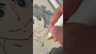 Drawing Howl from Howl’s Moving Castle! It’s my favorite movie. THE DUB IS TOO GOOD! #art #anime