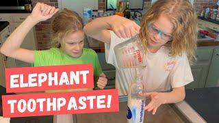 How to Make Elephant Toothpaste? A Fun STEM Experiment for the kids | Homeschooling Science Practice