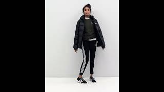 ADIDAS Originals Shiny Padded Oversize Jacket Hooded Puffer-Jacket Wetlook Black Women | Asos