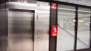 Finland, Helsinki, Central Railway Station, KONE inclined elevator