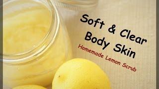 Homemade Lemon Body Scrub