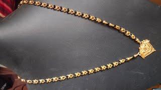 Fancy mangalsutra design/How to make gold moti mangalsutra design/Long mangalsutra design