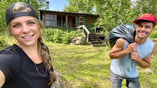 Off-grid Canadian cabin TRANSFORMED in 2 days with ZERO dollars.