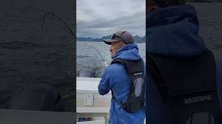 Catching a chinook salmon while livestreaming on Vancouver Island Canada!