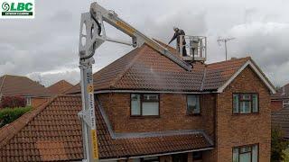 Pressure Washing A Roof - Very Satisfying To Watch!