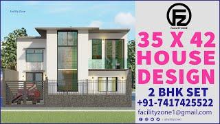 35x 42 House Design | Facility Zone  | +91- 7417425522