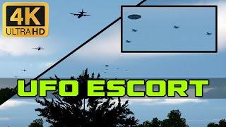 Hunters in a remote northwest forest capture video of a UFO escorted by fighter jets #ufo #uap #dcs