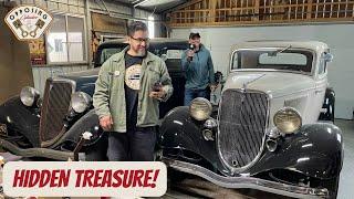 WE FIND TREASURE AROUND EVERY TURN AND IN EVERY GARAGE!  37 CARS AND MOTORCYCLE COLLECTION!