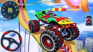 Monster Truck Stunt Racing Game Video !! Games Hi Games !! Racing Gameplay.