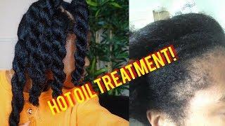 NATURAL HAIR | DIY HOT OIL TREATMENT/HAIR GROWTH OIL  FOR DRY NATURAL HAIR