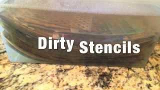 How To Clean Your Stencils