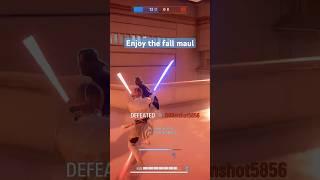 Giving maul a taste of his own medicine #starwars #battlefront2 #battlefront2gameplay #jedi