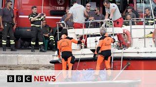 Fifth body found in Sicily yacht wreck, after four bodies brought to shore | BBC News