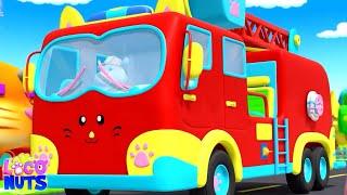 Wheels On The Firetruck, Fire Brigade and Vehicle Rhyme for Kids