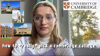 how to choose a cambridge college (for undergrads and postgrads!)